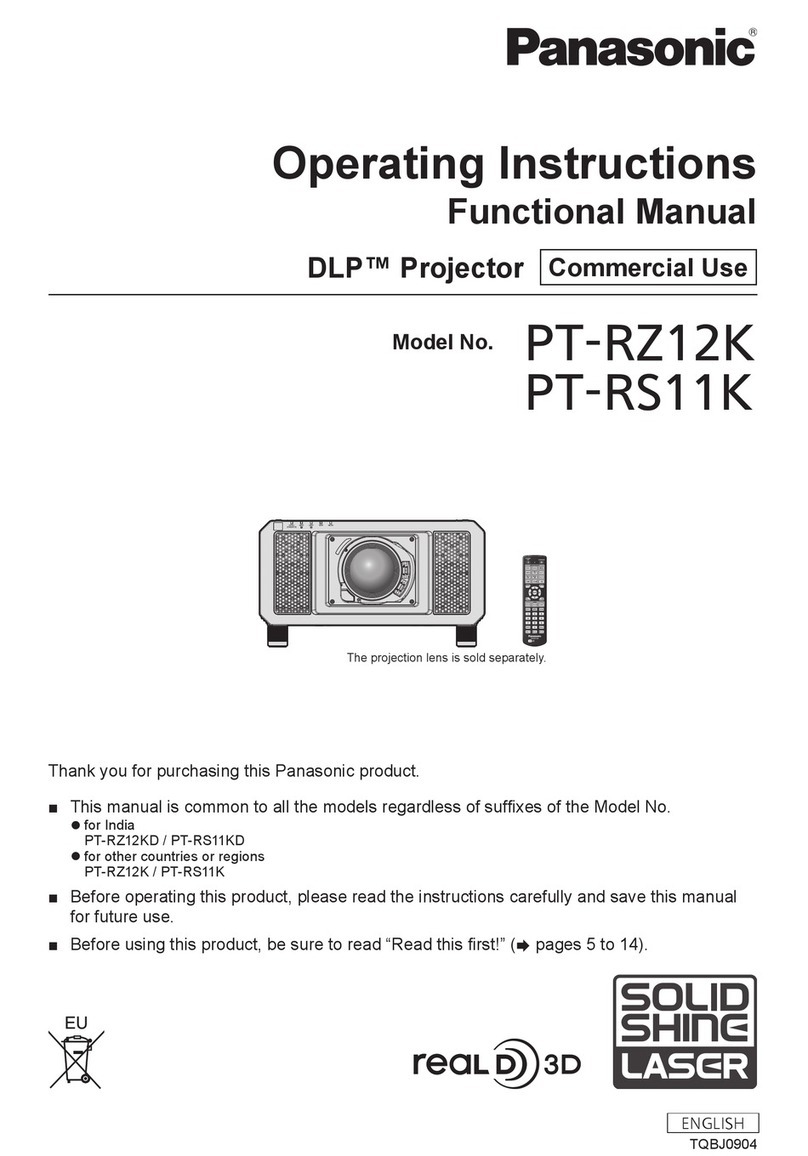 Panasonic PT-RZ11K User manual