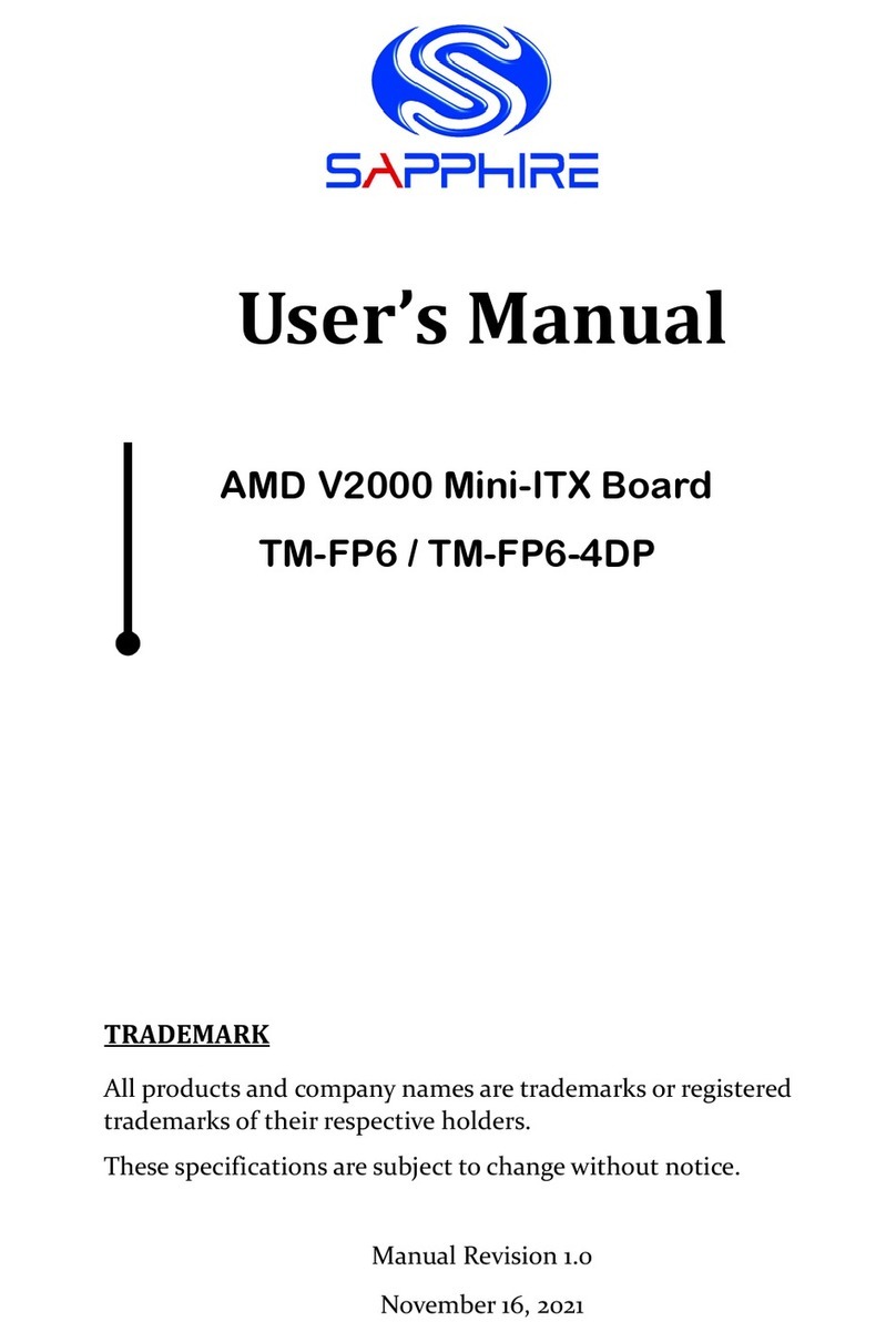 Sapphire Audio AMD V2000 User manual