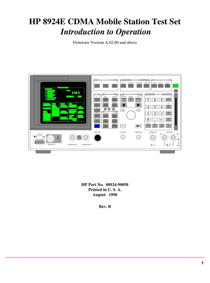 HP 8924E introduction