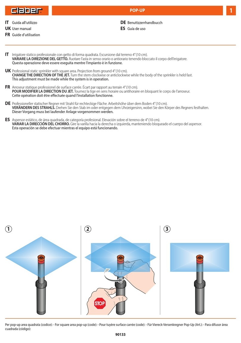 claber POP-UP user manual