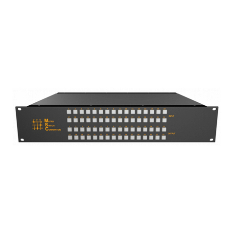 Matrix Switch Corporation MSC-V3232L User manual