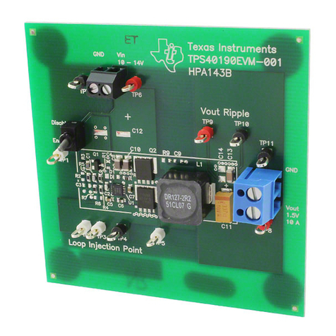 Texas Instruments TPS40190EVM-001 User manual Texas Instruments TPS40190EVM-001 User manual
