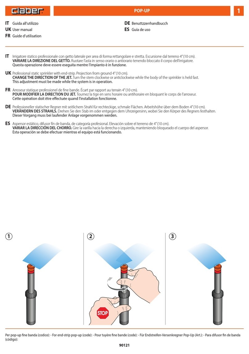 claber POP-UP user manual