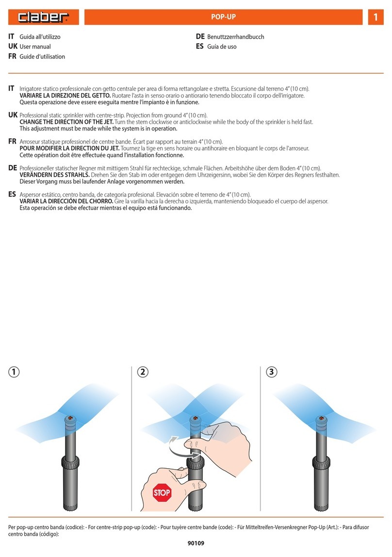 claber POP-UP user manual