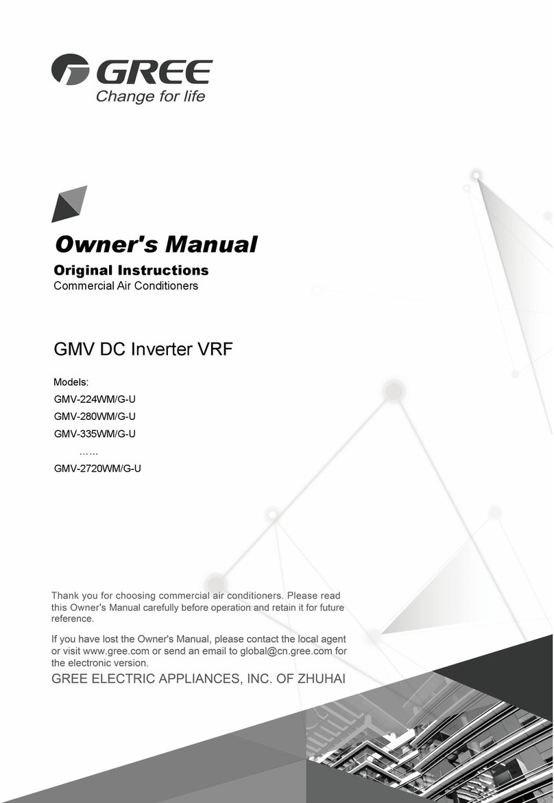 Gree GMV-224WM/G-U User manual Gree GMV-224WM/G-U User manual