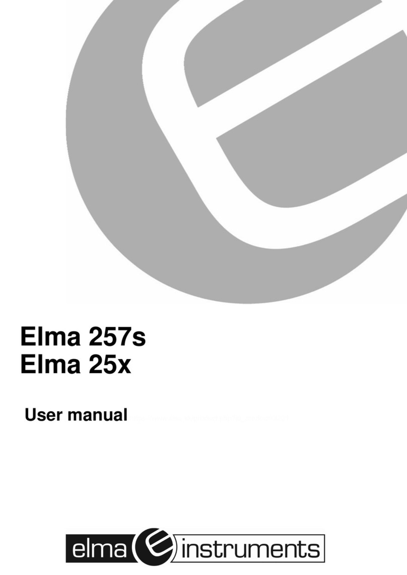 Elma Instruments 25 User manual Elma Instruments 25 User manual