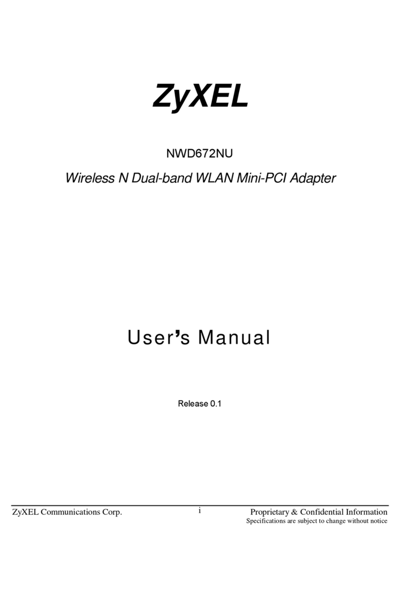 ZyXEL Communications NWD672NU user manual ZyXEL Communications NWD672NU user manual