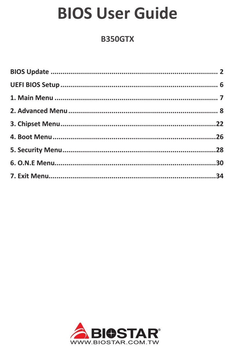 Biostar B350GTX User manual