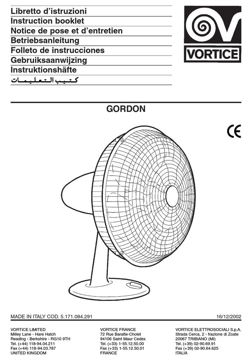 Vortice GORDON User manual