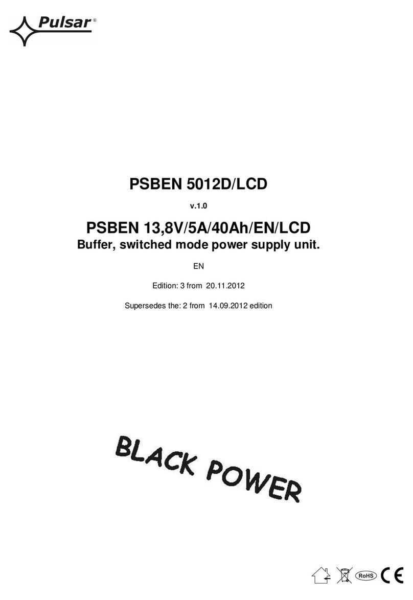 Pulsar BLACK POWER PSBEN 5012D/LCD manual