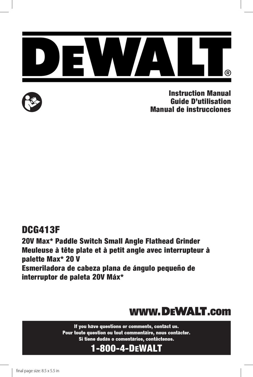 DeWalt DCG413FB instruction manual