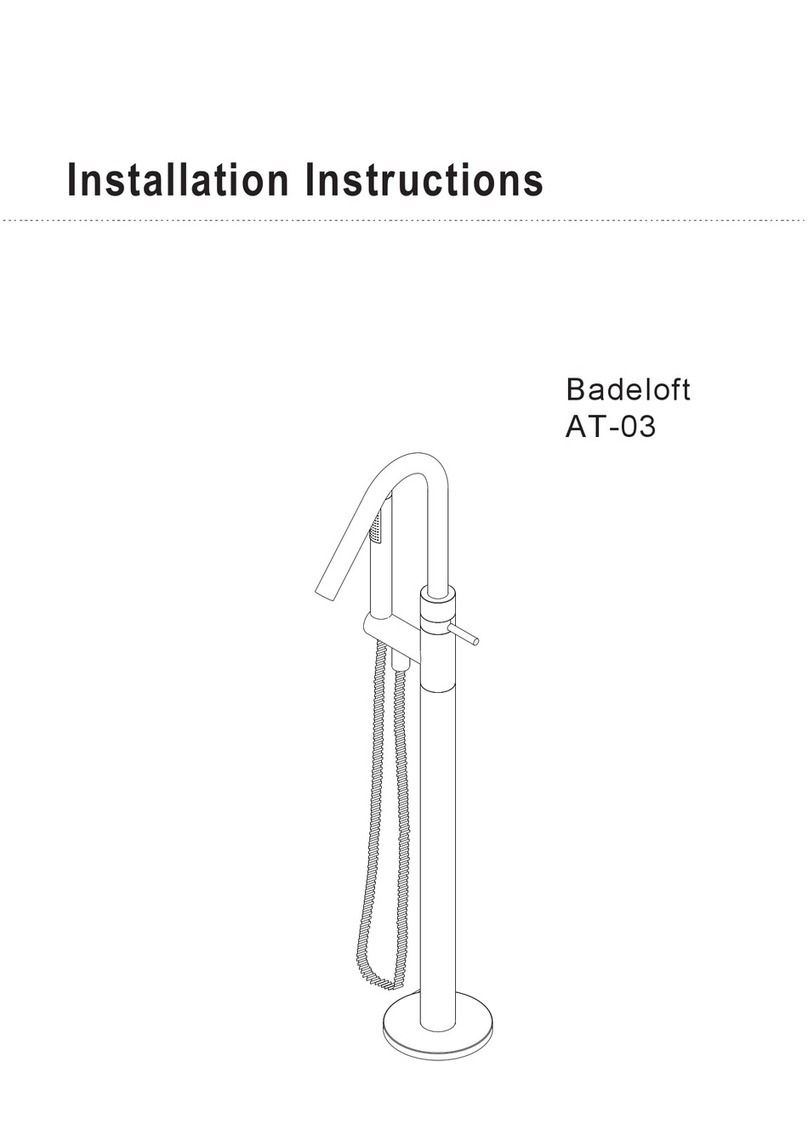 Badeloft AT-03 installation instructions Badeloft AT-03 installation instructions
