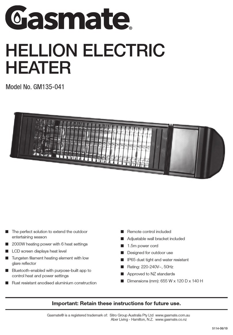 Gasmate HELLION GM135-041 User manual