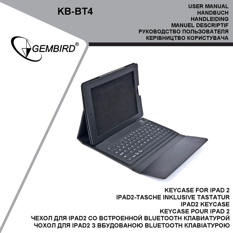 Gembird KB-BT4 User manual