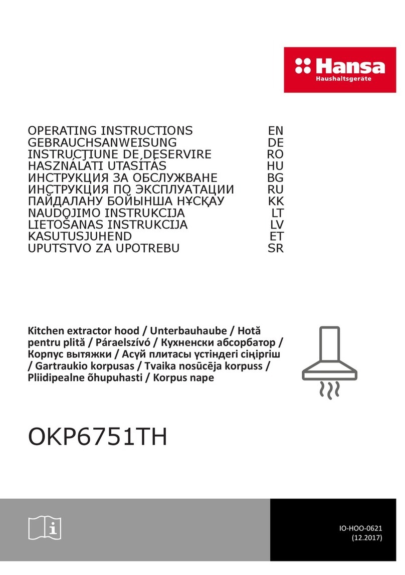 Hansa OKP6751TH operating instructions