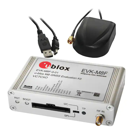 Ublox EVK-M8F-0-01 User manual