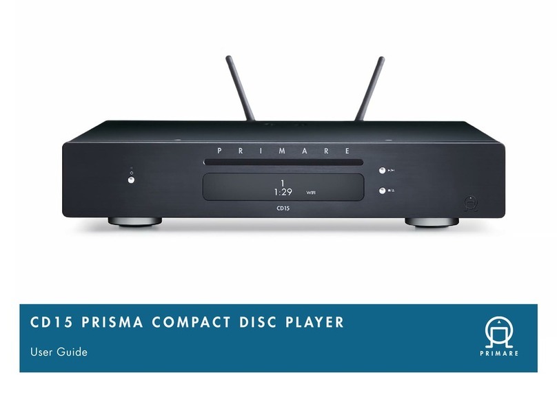 Primare CD15 PRISMA User manual