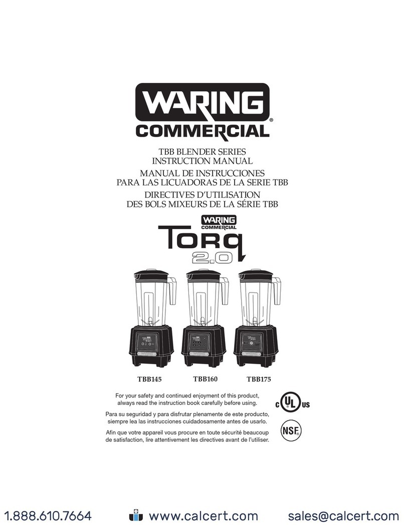 Waring Torq 2.0 TBB Series User manual