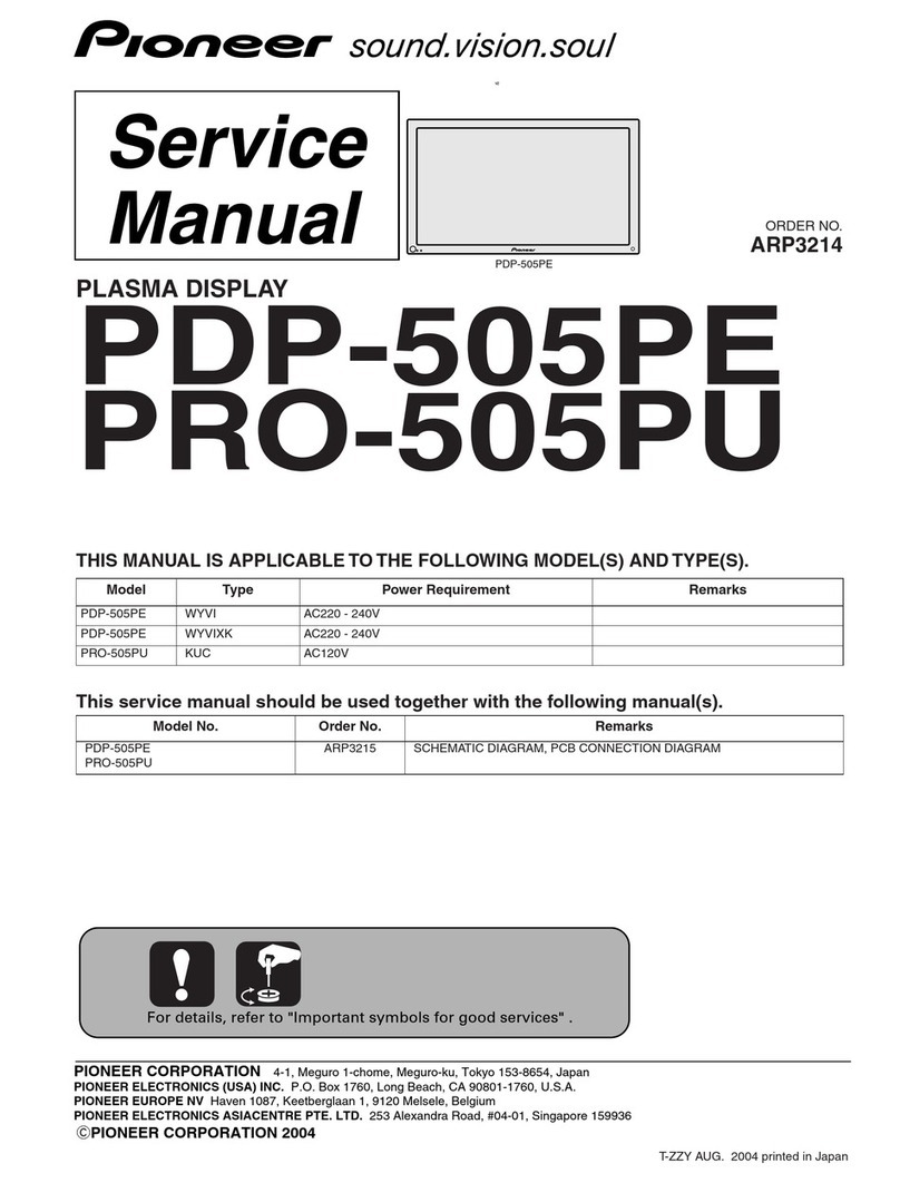 Pioneer PDP-505PE User manual
