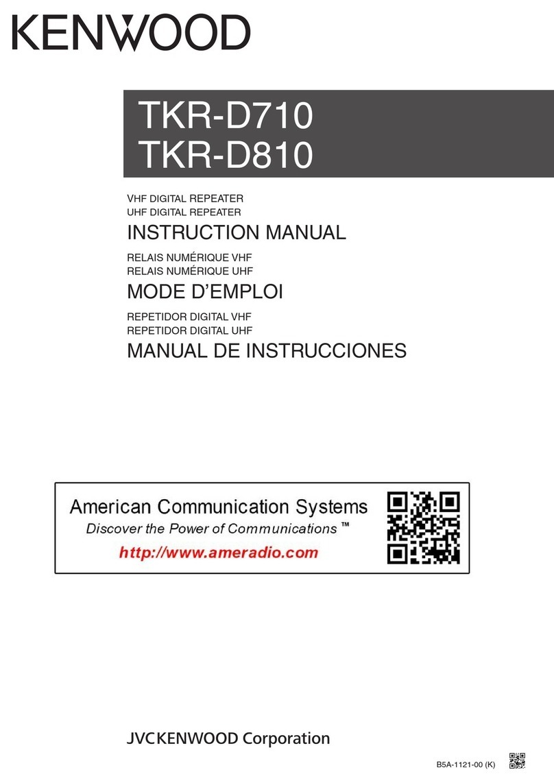 Kenwood TKR-D810 User manual