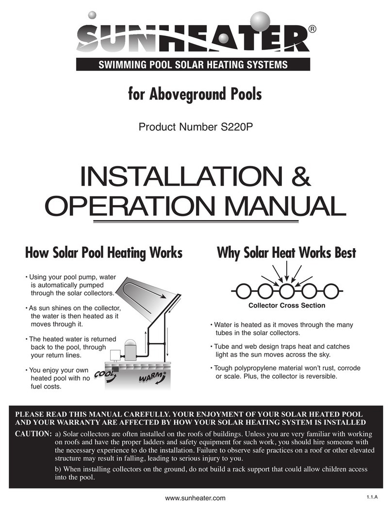SUNHEATER S220P Installation & operation manual