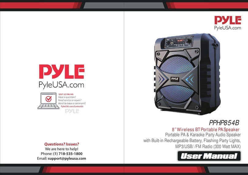 Pyle PPHP854B User manual