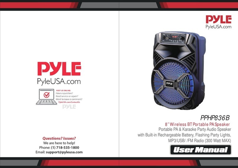 Pyle PPHP836B user manual