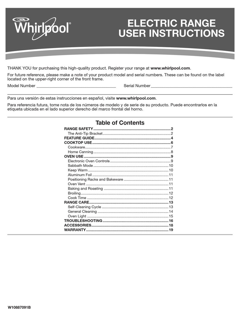 Whirlpool YWEE510S0FV User instructions