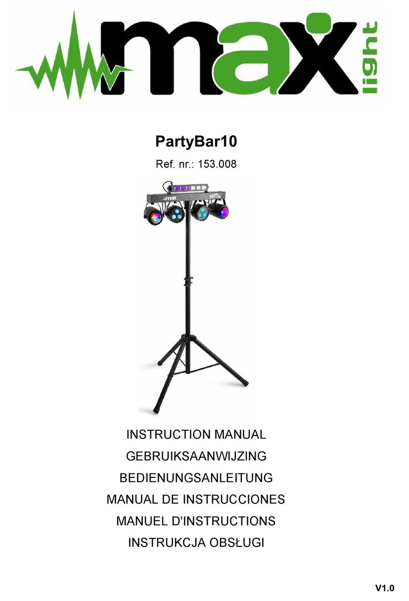 MAX LIGHT PartyBar10 instruction manual