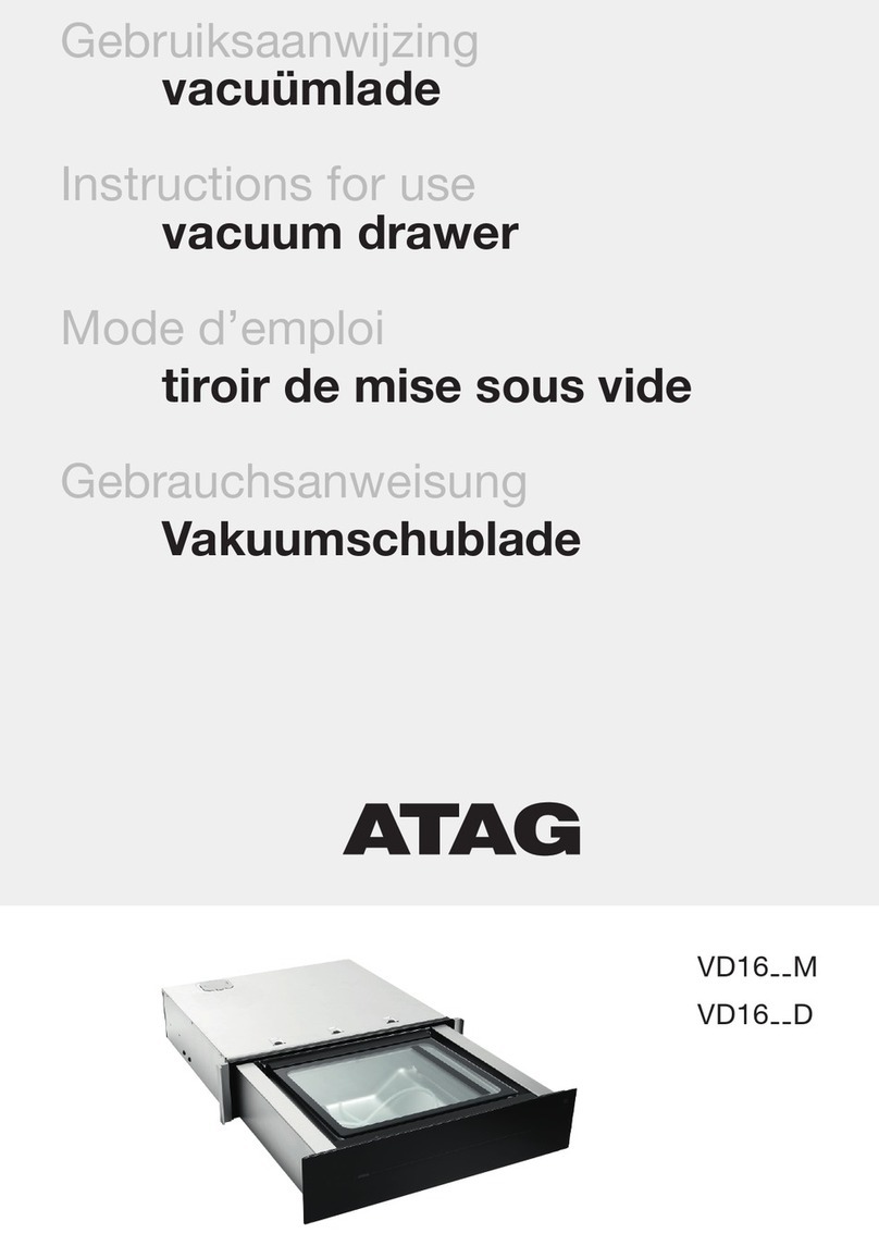 Atag VD16 M Series Instructions for use Atag VD16 M Series Instructions for use