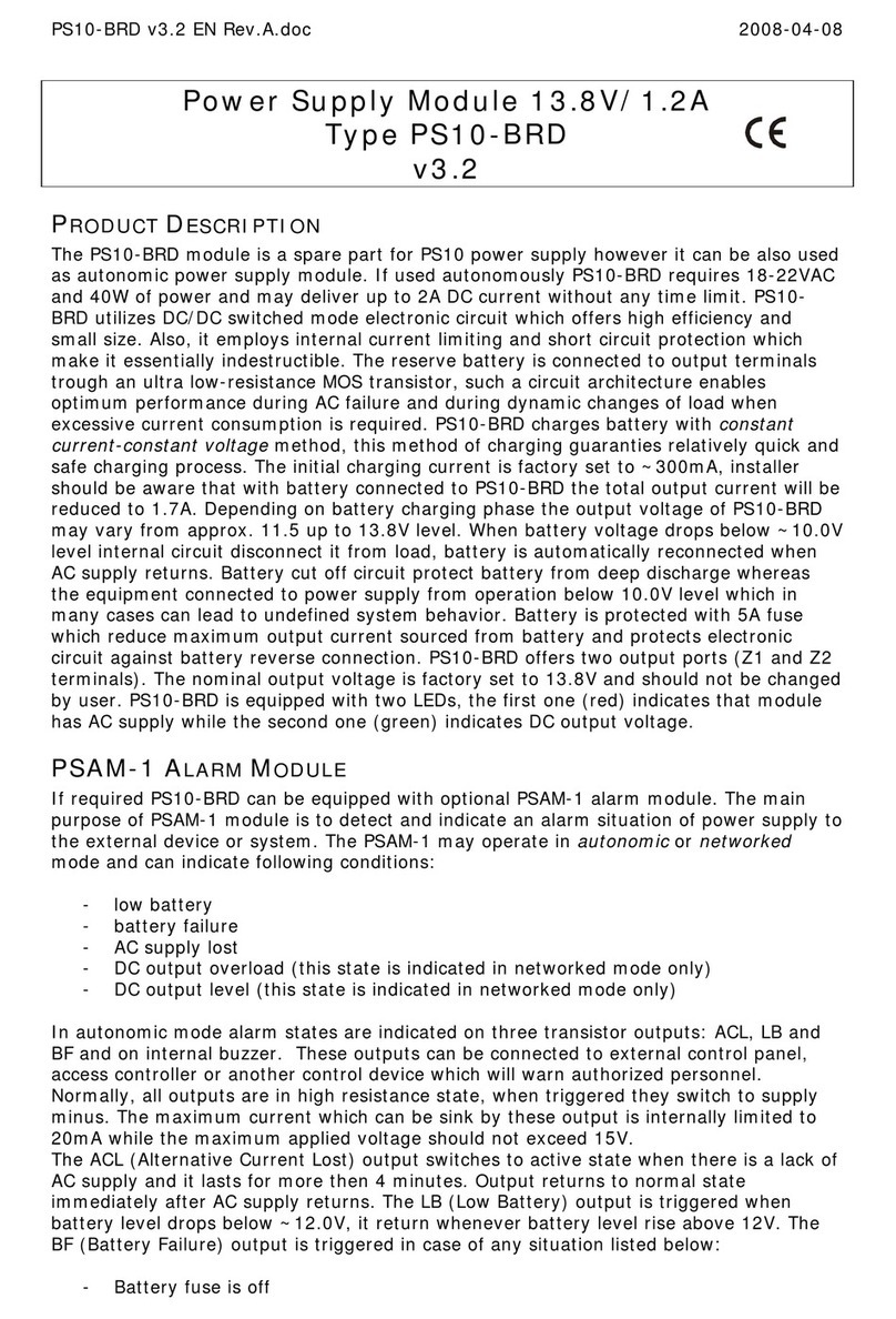 Roger PS10-BRD user manual