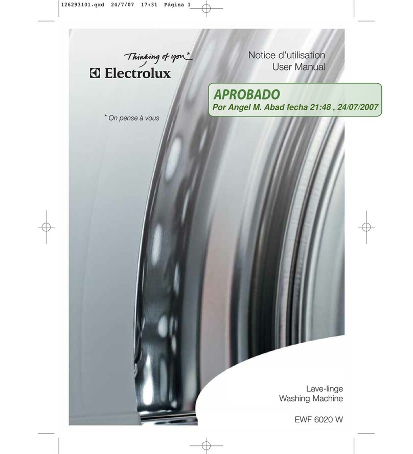 Electrolux EWF 6020 W user manual