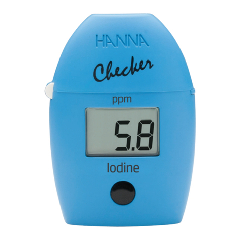 Hanna Instruments Checker HI718 User manual Hanna Instruments Checker HI718 User manual