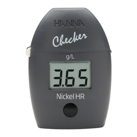Hanna Instruments Checker HI726 User manual