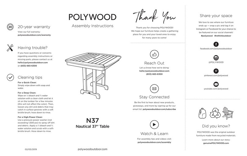 Polywood N37 User manual Polywood N37 User manual