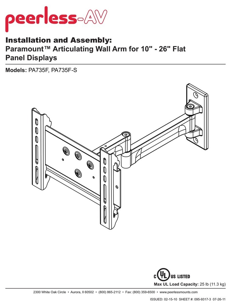 peerless-AV Paramount PA735F Guide