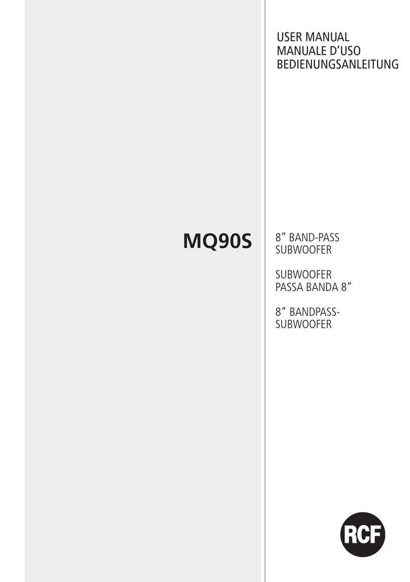 RCF MQ90S User manual RCF MQ90S User manual