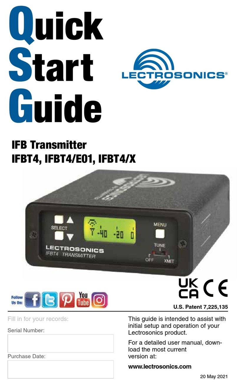 Lectrosonics IFBT4/E01 quick start guide