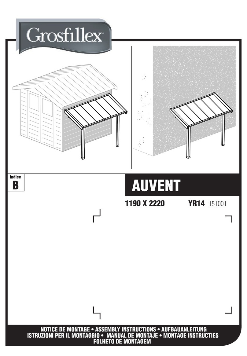 Grosfillex AUVENT YR14 Assembly instructions