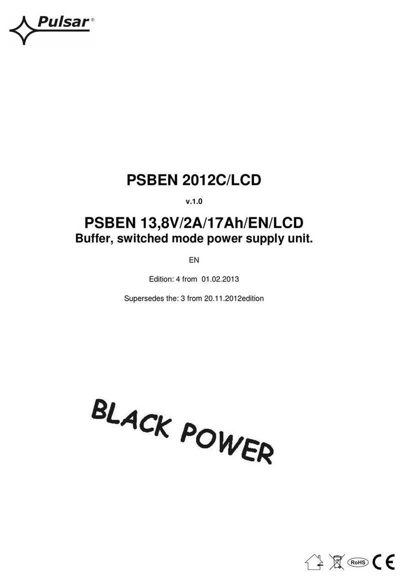 Pulsar BLACK POWER PSBEN 2012C/LCD User manual