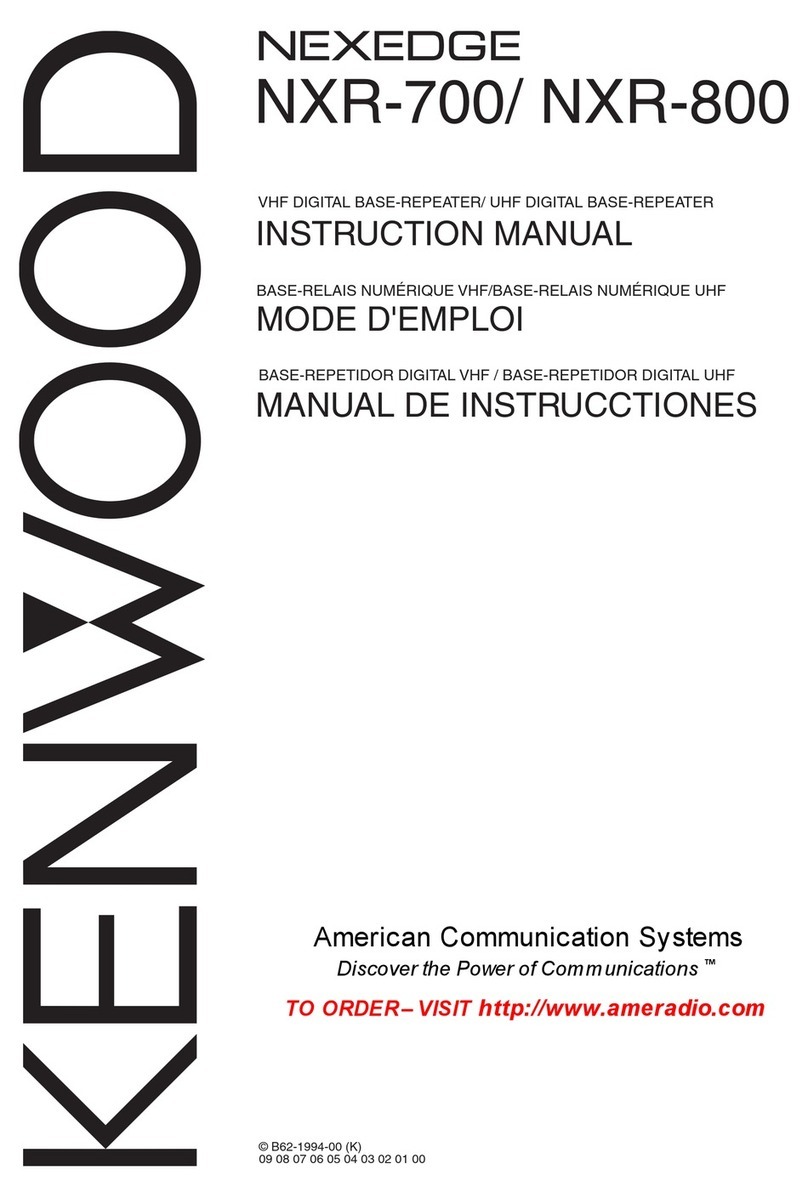 Kenwood NEXEDGE NXR-800 User manual