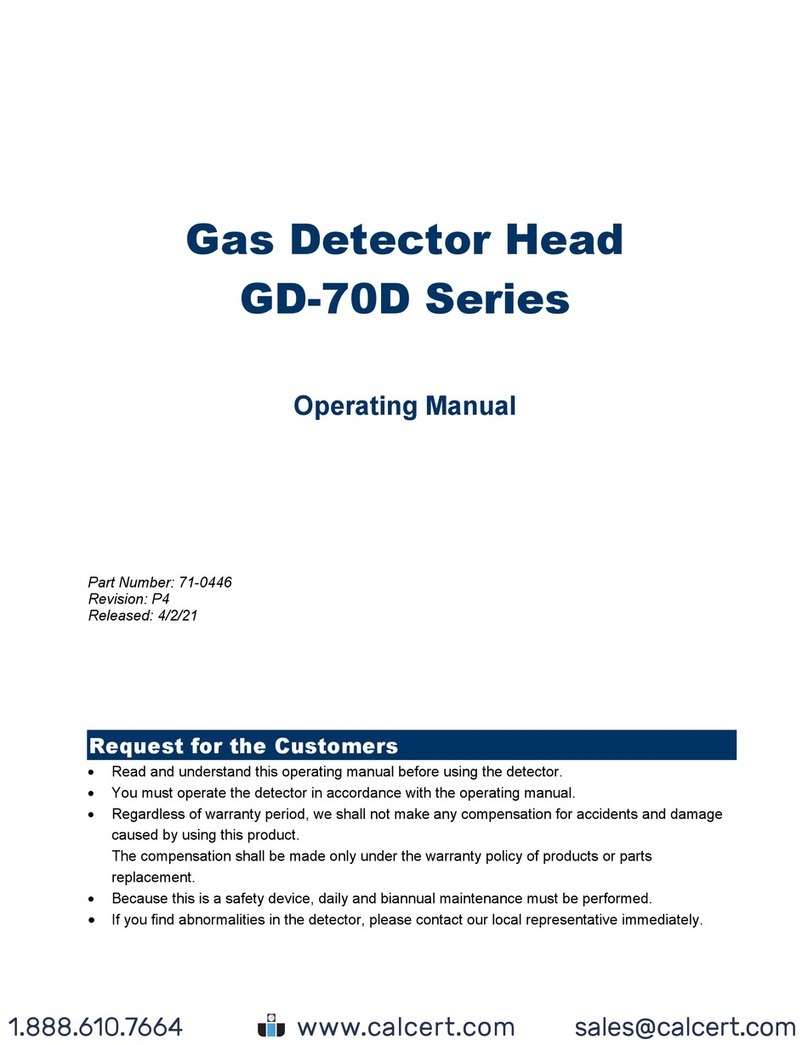RKI Instruments GD-70DST User manual