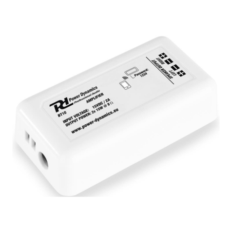 Power Dynamics BT10 User manual