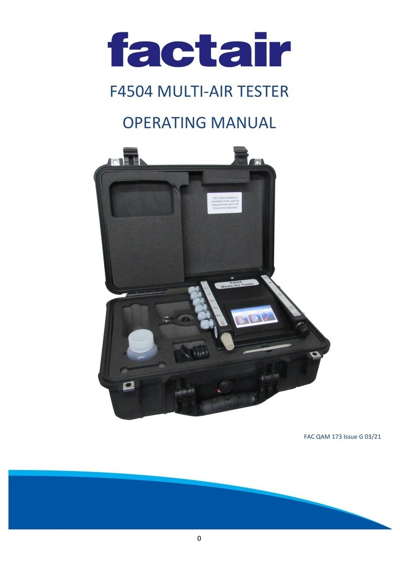 Factair F4504 operating manual