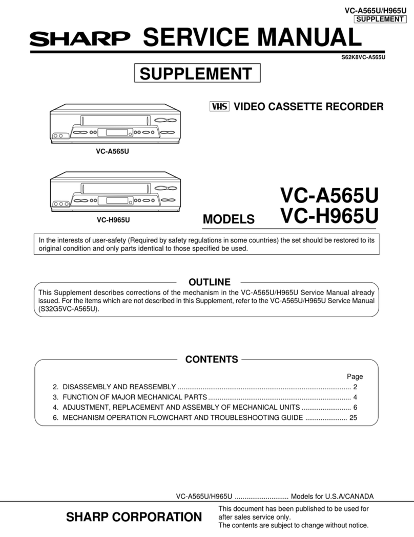 Sharp VC-H965U User manual
