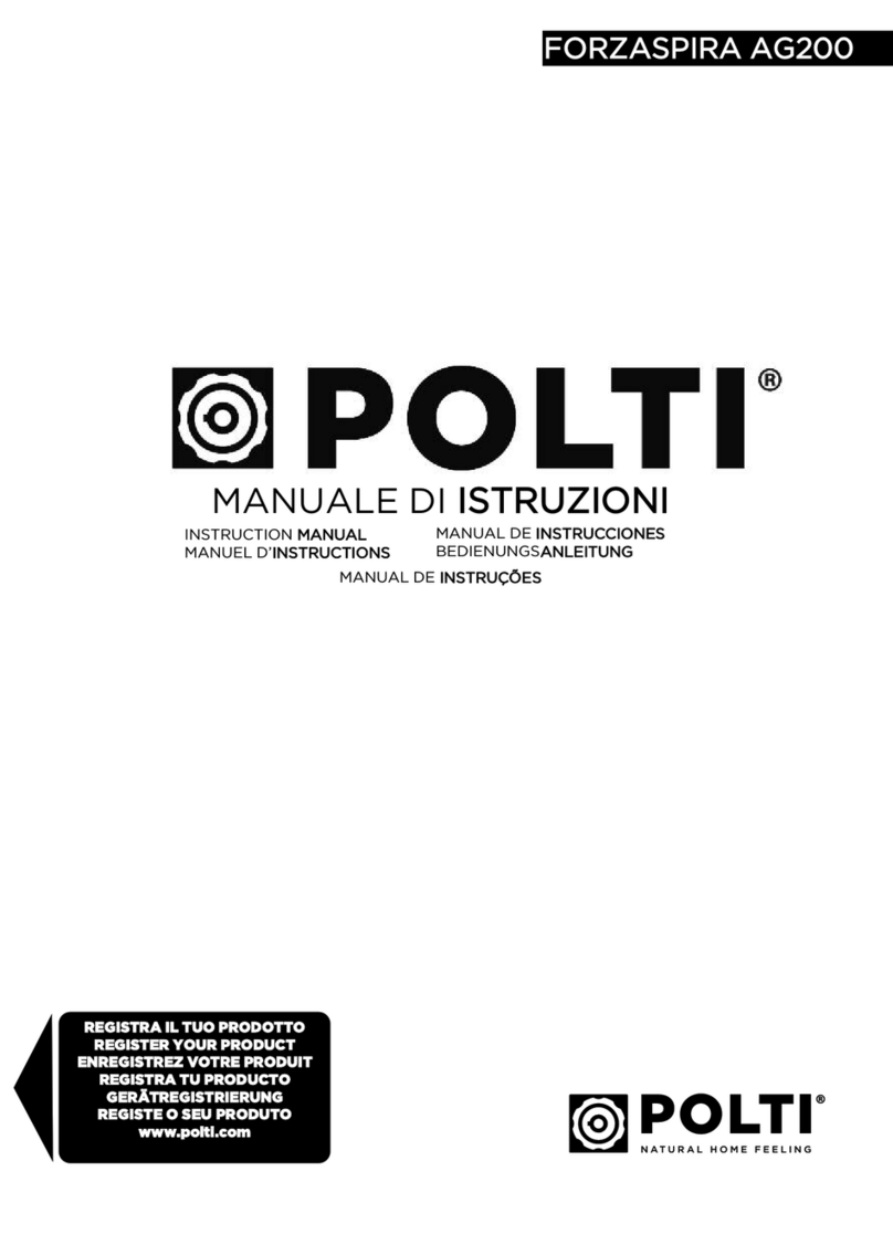 POLTI FORZASPIRA AG200 User manual