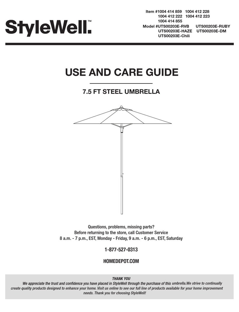 StyleWell UTS00203E-RVB Use and care guide StyleWell UTS00203E-RVB Use and care guide