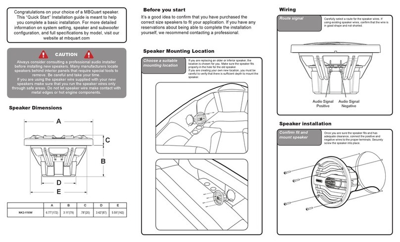 MB QUART MB QUART NAUTIC NK2-116W Instruction Manual