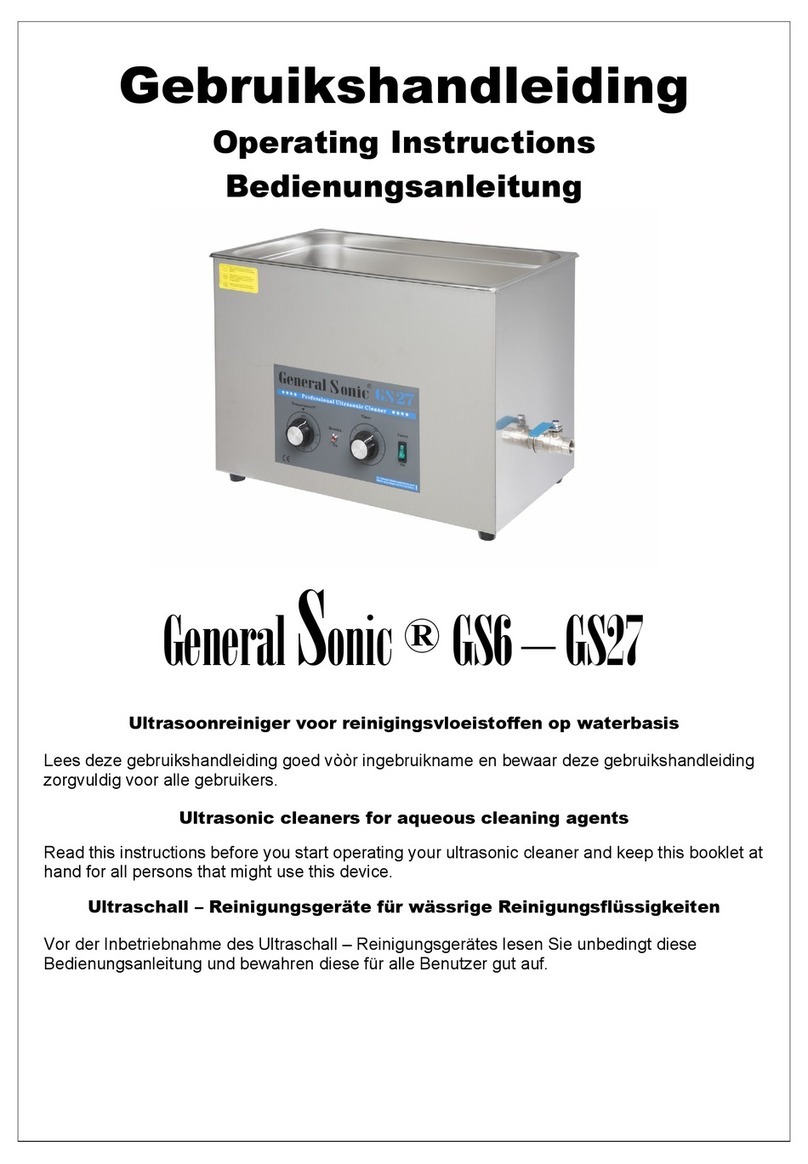 General Sonic GS6 Operating instuructions