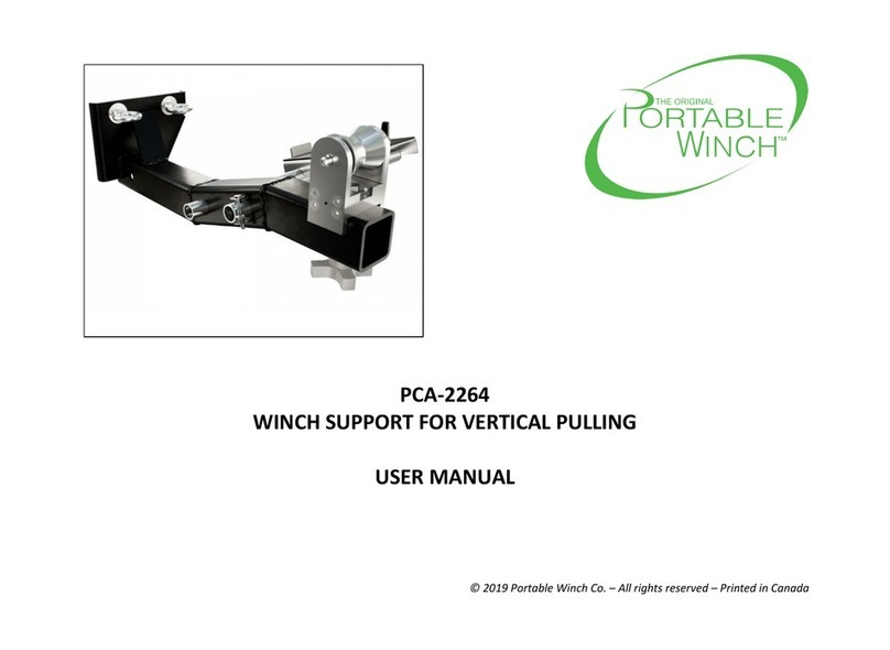 Portable Winch PCA-2264 User manual